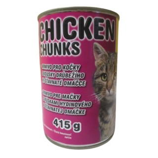 Delikan 415g kuřecí kousky cat